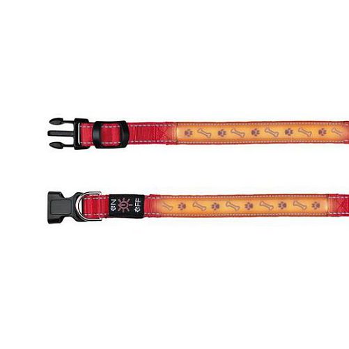 Светящийся ошейник TRIXIE для собак USB, S–M: 30–40 см, 25 мм, красный