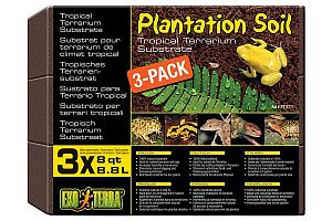 Кокосовая крошка EXO TERRA «Plantation Soil Brick», 3 шт, 8.8 л