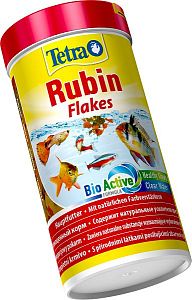Корм TetraRubin для усиления окраса рыб, хлопья 250&nbsp;мл