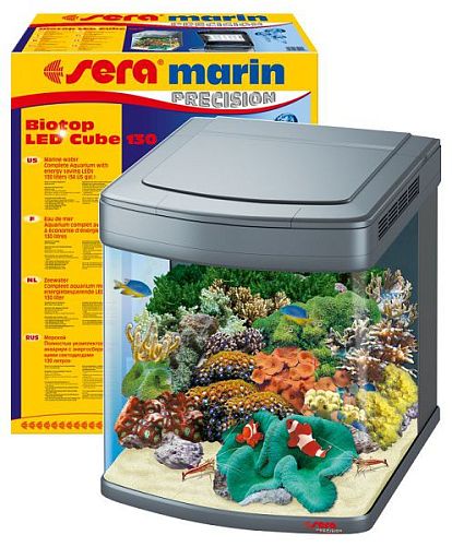 Аквариум Sera MARIN BIOTOP LED CUBE 130 морской аквариум, комплект, 130 л