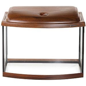 Аквариум AquaPlus фигурный, орех, 50х30×35 см, 53 л