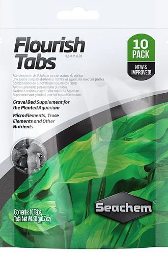 Таблетки для растений Seachem Flourish Tabs, 10 шт., 6 шт. на 45 л