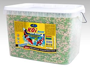 Корм Biodesign КОИ-БАЗИК для декоративных карповых рыб, плавающие палочки 20 л
