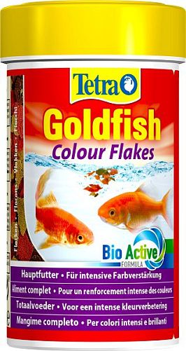 Tetra Goldfish Color Flakes корм для яркого окраса золотых рыбок, хлопья 100 мл