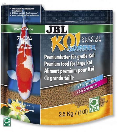 JBL Koi Summer летний корм для крупных карпов КОИ (> 30 см), гранулы 10 л