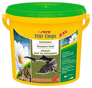 Корм основной Sera STURGEON CHIPS XXL для крупных осетров, чипсы 3,8 л