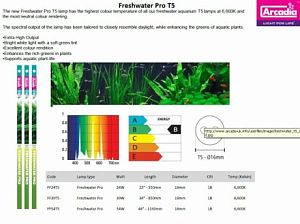 Лампа флуоресцентная Arcadia Т5&nbsp;FRESHWATER PRO 24&nbsp;Вт, 550&nbsp;мм