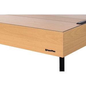 Аквариум LUX Ф245&nbsp;фигурный, с&nbsp;крышкой и&nbsp;светильником Т8 2&times;38&nbsp;Вт, бук, 245&nbsp;л