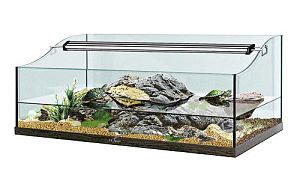 Террариум Biodesign TURT-HOUSE AQUA 85 для водных черепах, 92 л, 85x45×36 см