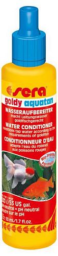 Sera Aquatan Goldy кондиционер для подготовки воды в аквариумах с золотыми рыбками, 50 мл