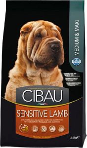 Корм FARMINA Cibau Sensitive Lamb Medium&Maxi для взрослых собак медиум и макси, ягненок