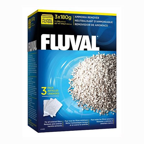 Удалители аммония Fluval для фильтров, 180 г х 3 шт.
