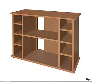 Подставка без дверок Biodesign ALTUM 200/CRYSTAL 210&nbsp;черная шагрень, влагостойкая плита ЛДСП 16/22&nbsp;мм, 101х41&times;79&nbsp;см