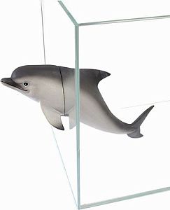 Декорация пластиковая PRIME «Дельфин на магнитах», 34,5×7,5×12 см
