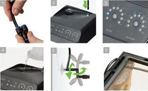 Система осадков Exo Terra Monsoon Solo для террариумов, 1,5&nbsp;л, 1&nbsp;форсунка