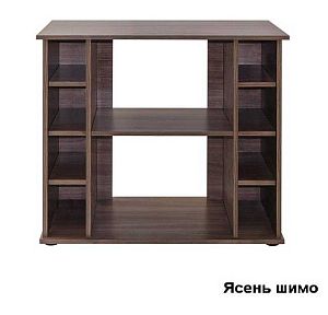 Подставка без дверок Biodesign ALTUM 135/CRYSTAL 145 чёрная шагрень, влагостойкая плита ЛДСП 16/22 мм, 81х38×79 см