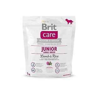 Корм Brit Care Junior Large Breed для щенков крупных пород, ягненок с рисом
