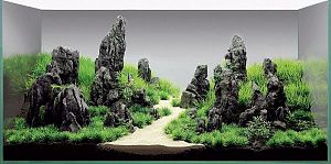 Декорация природная камень серый Лао,10−20&nbsp;см, 20&nbsp;кг