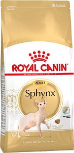 Корм Royal Canin Sphynx для кошек породы сфинкс старше 12 месяцев