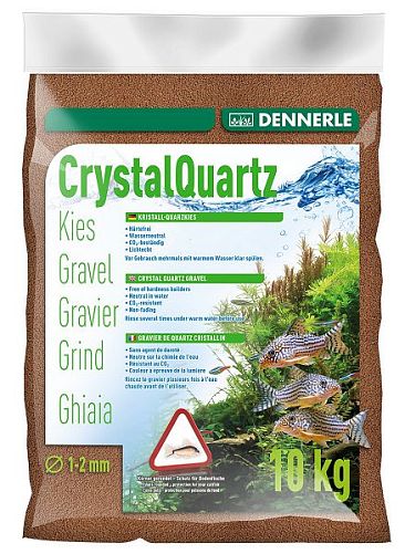 Грунт Dennerle CRYSTAL QUARTZ GRAVEL, светло-коричневый, 10 кг