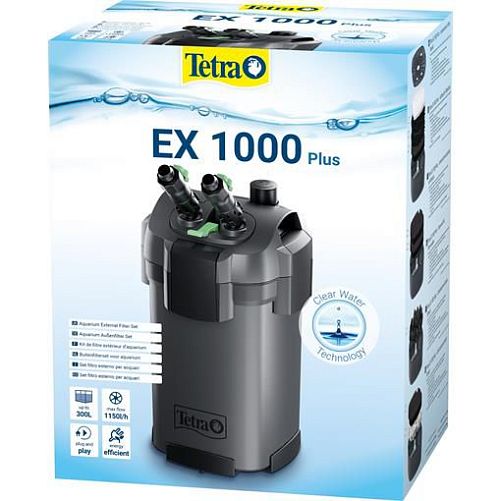 Фильтр внешний аквариумный Tetra EX1000 plus, 1150 л/ч, 10,5 Вт на 150-300 л