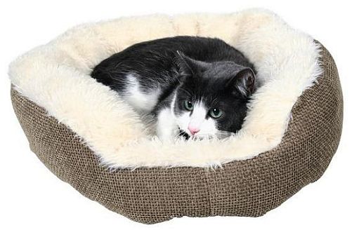 Лежак TRIXIE "Yuma" для кошки, 45 см, коричневый, белый