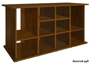 Подставка без дверок Biodesign АТОЛЛ 650&nbsp;чёрная шагрень, плита ЛДСП 16/22&nbsp;мм, 161х66&times;82&nbsp;см