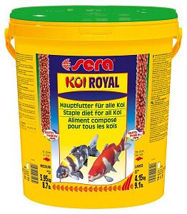 Sera KOI ROYAL ST large основной корм для кои свыше 25 см, гранулы 21 л