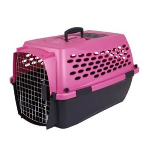 Переноска Petmate Vari kennel fashion 24» для домашних животных, розовая, пластик, 61x43×37 см