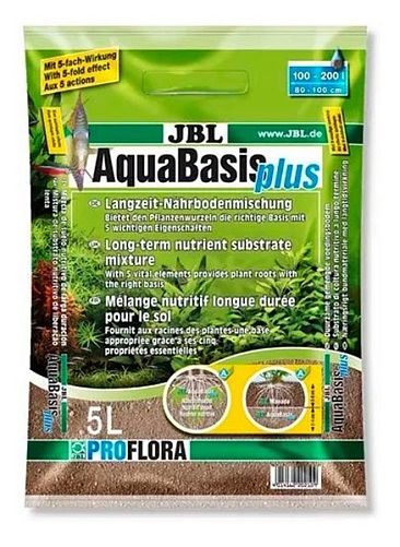 Питательный грунт JBL AquaBasis plus для растений в пресном аквариуме, 5 л на 60-200 л
