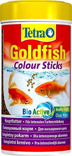 Tetra Goldfish Colour Sticks корм для яркого окраса золотых рыбок, палочки 250 мл