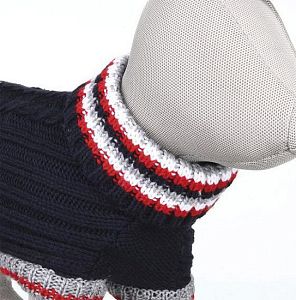 Пуловер TRIXIE «Pinerolo», S: 36 см, синий, красный, белый