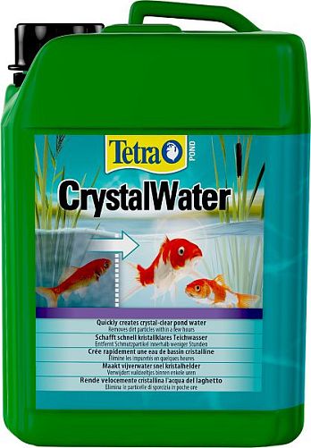 Средство TetraPond CrystalWater для безопасного и быстрого удаления плавающих частиц в прудах,  3 л