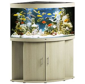 Аквариум Псевдоморе с тумбой STELLEX AQUA 400, угловой, 400 л, 91х91×150 см
