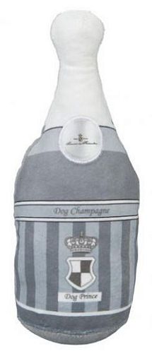 Игрушка TRIXIE Бутылка шампанского Prince, 25 см, плюш, серый