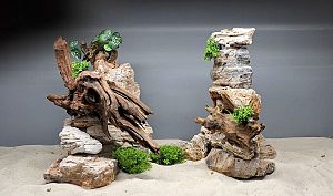 Декорация природная Prime Пагода камень М, 10&minus;20&nbsp;см, вес 1&minus;2&nbsp;кг