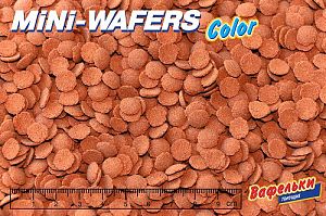 Корм Biodesign МИНИ ВАФЕРС КОЛОР, мини вафельки 12&nbsp;мм, 5,8&nbsp;л, 2,61&nbsp;кг