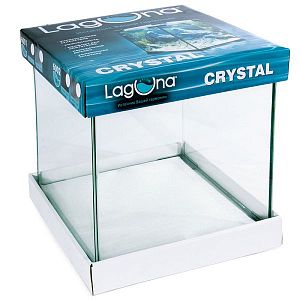 Аквариум Laguna «Crystal» 18 л, черный, 250х250×300 мм