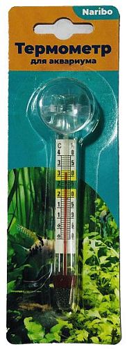Термометр Naribo стеклянный, на присоске, 12 см