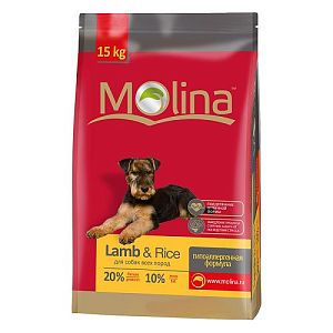 Корм Molina Adult Lamb & Rice гипоаллергенный для собак всех пород