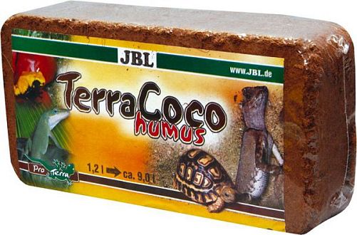 Натуральный субстрат JBL TerraCoco Humus кокосовый перегной для террариумов, брикет, 600 г