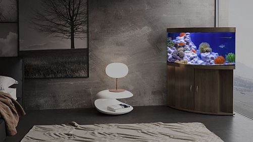 Аквариум Псевдоморе с тумбой STELLEX AQUA 400, 400 л, 91х91х150 см