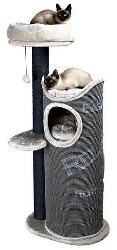Домик TRIXIE "Juana" для кошки, 134 см, тёмно-серый, светло-серый