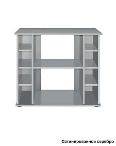 Подставка без дверок Biodesign ALTUM 135/CRYSTAL 145 чёрная шагрень, влагостойкая плита ЛДСП 16/22 мм, 81х38×79 см