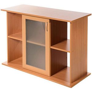 Тумба под аквариум LUX 200&nbsp;л, прямая, ДСП с&nbsp;1&nbsp;тонированной стеклянной дверцей МДФ,&nbsp;бук