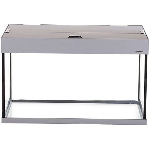 Аквариум LUX П120 прямой, с крышкой и светильником Т8 2х18 Вт, металлик, 120 л