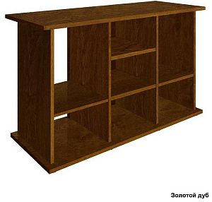 Подставка без дверок Biodesign АТОЛЛ 400&nbsp;чёрная шагрень, плита ЛДСП 16/22&nbsp;мм, 131х51&times;82&nbsp;см