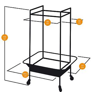 Вольер Ferplast EXPERT 80 для крупных попугаев, 109,5x81×156 см