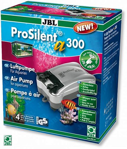Компрессор для аквариума JBL ProSilent a300, сверхтихий 2-х канальный, 300 л/ч