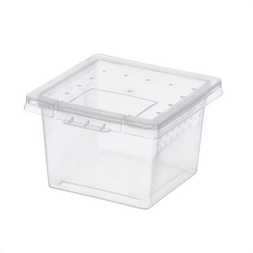 Отсадник пластиковый NOMOY PET Square box, с крышечкой для кормления, 6,8х6,8х4,5 см